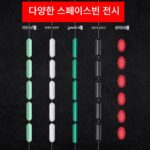 100세트 낚시 우주콩 실리콘 고품질 고무 대형 우주콩 올리브 모양 300개 벌크 낚시 장비 액세서리 낚시 장비 - 이미지 2