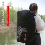 낚시 의자 등받이 가방 두꺼워진 다기능 범용 소형 가방 이중 낚싯대 상자 낚싯대 의자 보관 하드 가방 낚싯대 액세서리 - 이미지 4