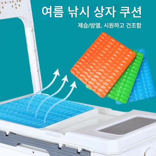 낚시 상자 쿠션, 시원하고 방수가 잘 되며 미끄러지지 않는 낚시 플랫폼 및 낚시 의자 액세서리, 시트 쿠션, 흡착 컵, 끈적이는 패드, 편안한 낚시 장비 용품