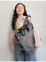 (놓친 후회 - 유니섹스) 심플 고급 대용량 백팩 컴퓨터 가방 방수 백팩 학교 가방 - 이미지 2