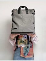 (놓친 후회 - 유니섹스) 심플 고급 대용량 백팩 컴퓨터 가방 방수 백팩 학교 가방 - 이미지 5