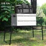 무가오 베어 IGT 섀도우 스타 전술 테이블 야외 캠핑 접이식 라이트 랙 베이킹 트레이 그릴 숯불 스토브 확장 테이블 - 이미지 4