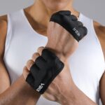 스포츠 피트니스 장갑 사이클링 트레이닝 남성용 철봉 풀업 특수 팜 가드 여성용 4개 손가락 미끄럼 방지 및 굳은살 방지 - 이미지 4