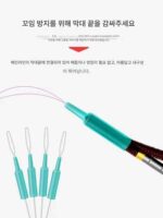 낚싯대 끝 공간 튜브 메인 라인 엉킴 방지 실리콘 스페이스 빈 낚싯대 끝 엉킴 방지 빈 케이싱 낚시 소형 액세서리 - 이미지 2