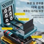 2024년 신제품 낚시 상자 풀세트 낚시 의자 낚시 상자 2 in 1 두꺼워진 좌석 낚시 버킷 낚시 상자 초경량 소형 낚시 상자 - 이미지 2