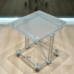 미니멀리스트 스타일 홈 레저 아크릴 소파 사이드 테이블 거실 티 테이블 디자이너 조명 럭셔리 발코니 소형 커피 테이블 - 이미지 3