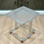 창의적인 미니멀리스트 홈 스퀘어 심플 소형 아파트 소형 커피 테이블 고급 디자이너 틈새 티 테이블 사이드 테이블 - 이미지 2