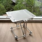 창의적인 미니멀리스트 홈 스퀘어 심플 소형 아파트 소형 커피 테이블 고급 디자이너 틈새 티 테이블 사이드 테이블 - 이미지 5