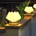 야외 정원 조명 현대식 심플 태양열 기둥 조명 방수 디자인 기둥 조명 빌라 정원 벽 조명