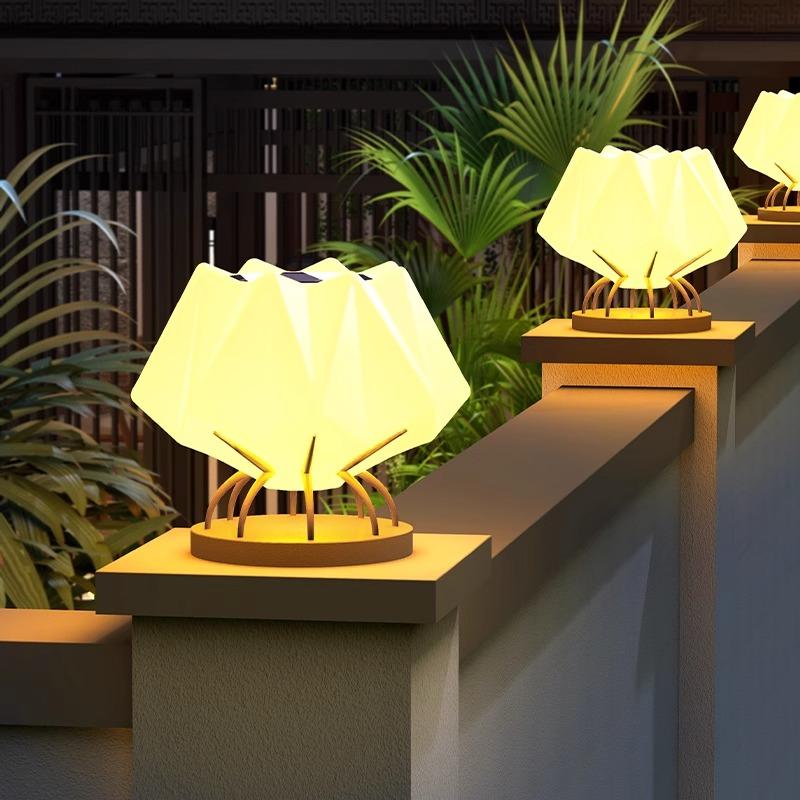 main_939790984808_0-1 야외 정원 조명 현대식 심플 태양열 기둥 조명 방수 디자인 기둥 조명 빌라 정원 벽 조명 - 이미지 1