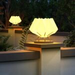 야외 정원 조명 현대식 심플 태양열 기둥 조명 방수 디자인 기둥 조명 빌라 정원 벽 조명 - 이미지 2