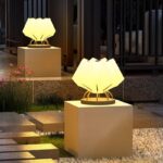 야외 정원 조명 현대식 심플 태양열 기둥 조명 방수 디자인 기둥 조명 빌라 정원 벽 조명 - 이미지 3