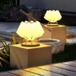 야외 정원 조명 현대식 심플 태양열 기둥 조명 방수 디자인 기둥 조명 빌라 정원 벽 조명 - 이미지 4