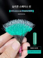 청어용 고품질 실리콘 대형 우주콩 300개, 거대 우주콩 낚시용 콩줄 세트, 소형 액세서리