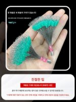 청어용 고품질 실리콘 대형 우주콩 300개, 거대 우주콩 낚시용 콩줄 세트, 소형 액세서리 - 이미지 4