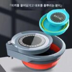 접이식 느슨한 거품통 전체 자석 미끼 트레이 낚시 상자 낚시 의자 범용 휴대용 미끼 통 회전 이중 레이어 낚시 및 미끼 통