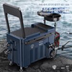 낚시 의자와 낚시 상자가 통합된 2024년형 신형 휠 달린 초경량 물고기 양동이 낚시 장비 다기능 낚시 상자 낚시 상자 - 이미지 2