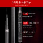 독일산 카본 블랙 피트 낚싯대 초경량 초경량 블랙 스틱 6H8H10H 스트림 19 조절 핸드 낚싯대 프로페셔널 테이블 낚싯대 - 이미지 2