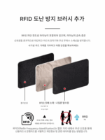 해외여행 개인 도난 방지 허리 가방 RFID 휴대용 겨드랑이 가방 유럽 문서 가방 보이지 않는 여성용 휴대폰 허리 가방 - 이미지 2