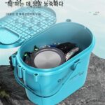 낚시 소스 2025 다기능 낚시 의자 낚시 상자 접이식 낚시 의자 두꺼워진 활어 통 낚시 스트림 통 휴대용 낚시 상자 - 이미지 4