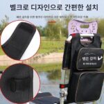 오렌지색 낚시 배낭 소형 낚시 의자 등받이 가방 두꺼운 도구 가방 낚시 상자 등받이 작은 측면 가방 유럽 스타일 낚시 장비 보관 - 이미지 2