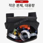 오렌지색 낚시 배낭 소형 낚시 의자 등받이 가방 두꺼운 도구 가방 낚시 상자 등받이 작은 측면 가방 유럽 스타일 낚시 장비 보관 - 이미지 3