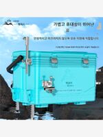 핸딩 랭글러 낚시 박스 낚시 의자 다기능 초경량 설치 불필요 앉아서 낚시 장비 단일 레이어 클리어런스 전체 세트 - 이미지 3