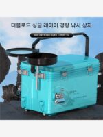 핸딩 랭글러 낚시 박스 낚시 의자 다기능 초경량 설치 불필요 앉아서 낚시 장비 단일 레이어 클리어런스 전체 세트 - 이미지 4