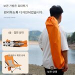 야외 점심시간 레저용 라운지 의자 캠핑 휴대용 접이식 의자 여행용 높은 등받이 낚시 의자 일광욕용 해변 라운지 의자 - 이미지 2