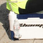 물병걸이 낚시의자 악세사리 랙 장비 낚시장비 물컵 접이식 스테인리스 낚시상자 컵 낚시랙 - 이미지 4