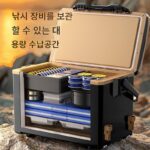 낚시의자 2in1 낚시박스 풀세트 2025년 신상품 다기능 무료 설치 라이트 하드 두꺼워 전지형 야생 낚시 - 이미지 2