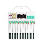 낚시용품 50세트 박스 실리콘 스페이스 빈 세트 조합 8자형 링 플로트 시트 낚시장비 메인라인 세트 액세서리 풀세트 - 이미지 5