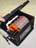 전자동 소형 턴오버 박스 10000 유량 전달 미세여과기 어항 필터 자동 역세척 하수