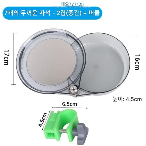 미끼 트레이를 완전히 자석으로 고정하는 범용 낚시 미끼 통 오픈 미끼 통 강력한 자석 와이어 드로잉 트레이 낚시 상자 낚시 의자 전용 휴대용 접이식