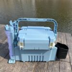 낚시용 어깨끈 보온 박스 무료 증정, 휴대용 낚시통 및 낚시 의자, 2-in-1 낚시 박스, 특별 클리어런스 세일 - 이미지 2