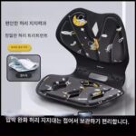 엉덩이 통증 예방 낚시 상자 좌석 쿠션 장기 앉아 허리 교정 좌석 쿠션 지원 허리 학생 등받이 자세 교정 피트니스 의자