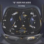 엉덩이 통증 예방 낚시 상자 좌석 쿠션 장기 앉아 허리 교정 좌석 쿠션 지원 허리 학생 등받이 자세 교정 피트니스 의자 - 이미지 2