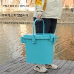 2-in-1 낚시상자 의자 소형 중형 낚시상자 생선 보관상자 두꺼워진 낚시통 휴대용 통 살아있는 물고기 통에 앉을 수 있음 - 이미지 4