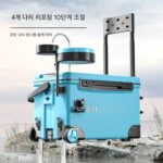 낚시상자 2023년 신형 낚시상자 풀세트 고급 낚시의자에 앉을 수 있는 2-in-1 낚시용품 다기능 수납함 바퀴달린 - 이미지 4