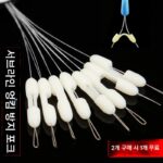 서브라인 스플리터, 실리콘 엉킴 방지 빈 헤링본 스플리터, 스페이스 빈 엉킴 방지 더블 후크 스플리터용 낚시 액세서리