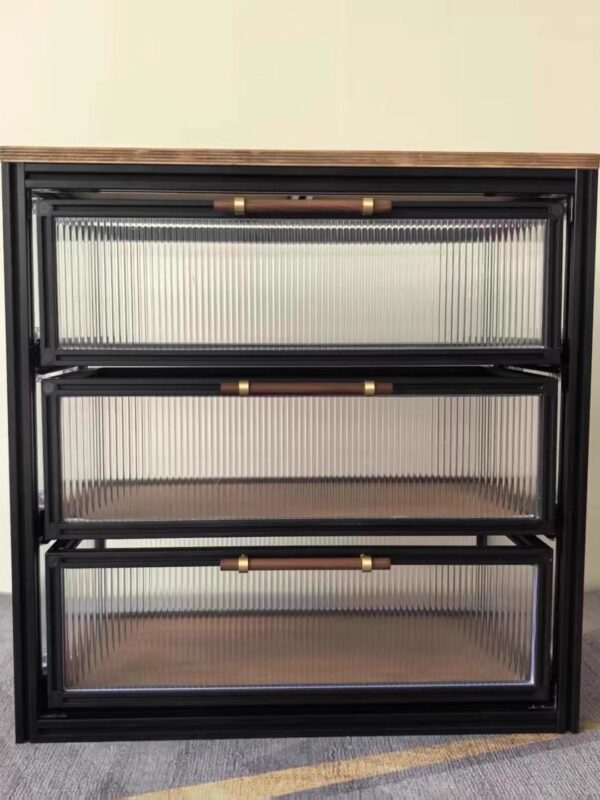 알루미늄 프로파일 해양 보드 보관 랙 자작나무 아크릴 슈퍼마켓 진열장 홈 카트 진열장