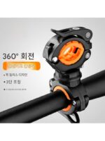 자전거 브라켓 손전등 강력한 조명 야간 라이딩 헤드라이트 대구경 조절 가능 고정 프레임 자전거 원형에 적합 - 이미지 4