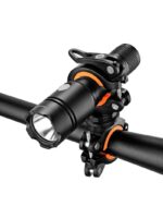 자전거 브라켓 손전등 강력한 조명 야간 라이딩 헤드라이트 대구경 조절 가능 고정 프레임 자전거 원형에 적합 - 이미지 5