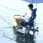 Yezu 2024 신제품 소형 낚시 의자 다기능 휴대용 낚시 의자 초경량 낚시 상자 접이식 두꺼워진 낚시 의자 - 이미지 3