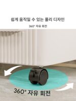 변기 걸이대, 변기 바퀴 카트, 바닥형 세탁기 수납 바구니, 세탁 세제 및 세탁액 수납대 - 이미지 4