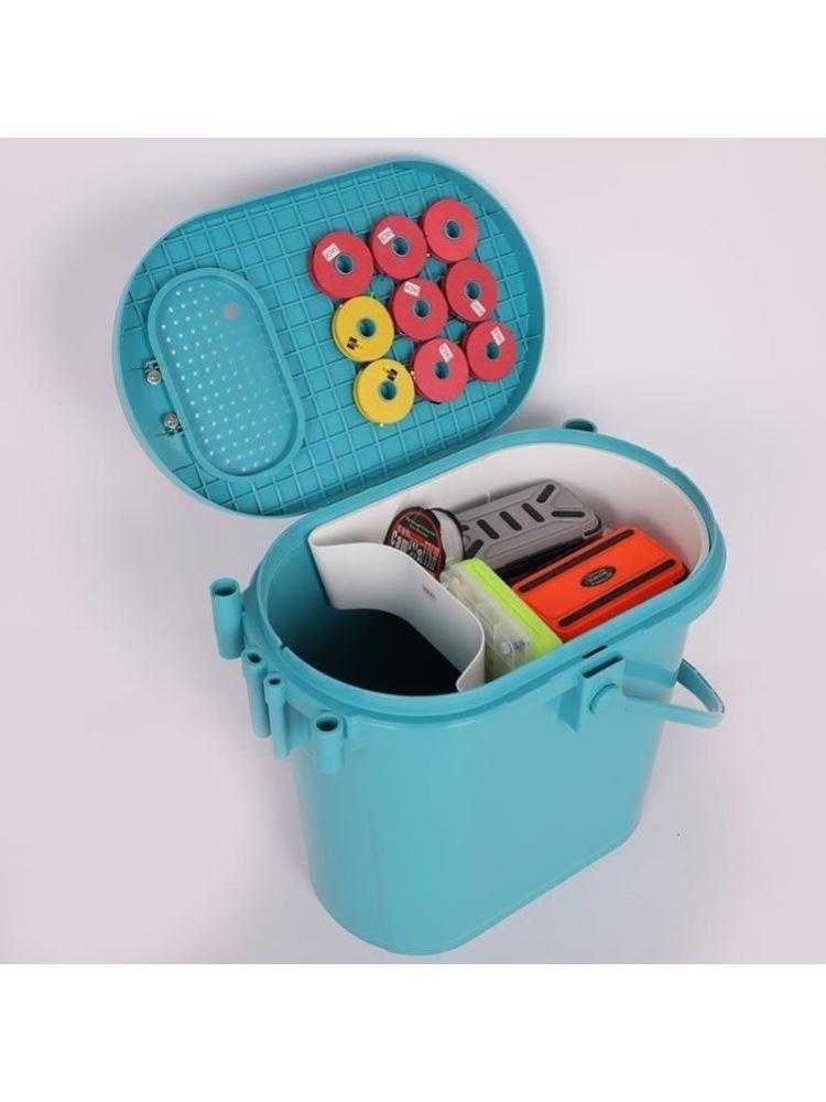 main_957549507307_0-1 2-in-1 낚시상자 의자 소형 중형 낚시상자 생선 보관상자 두꺼워진 낚시통 휴대용 통 살아있는 물고기 통에 앉을 수 있음 - 이미지 1