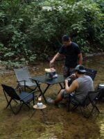 콜먼 리버 트레이싱 접이식 의자 여름 물놀이 통기성 시원한 등받이 의자 야외 자율 주행 트렁크 의자 낚시 의자 - 이미지 5