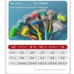 새로운 초소형 공간 빈 루어 엉킴 방지 실리콘 서리 세트 100개 벌크 풀 세트 조합 낚시 액세서리 - 이미지 2