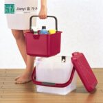 일본 수입 다기능 버킷 야외 시트 낚시 버킷 자동차 보관 상자 스탠딩 세차 버킷 더블 버킷