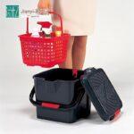 일본 수입 다기능 버킷 야외 시트 낚시 버킷 자동차 보관 상자 스탠딩 세차 버킷 더블 버킷 - 이미지 3